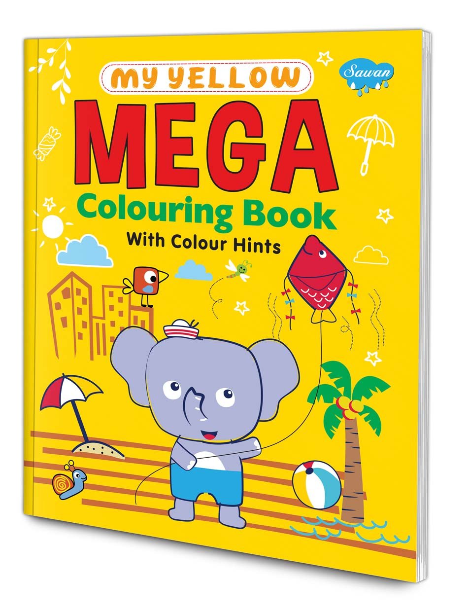 My Yellow Mega Colouring Book